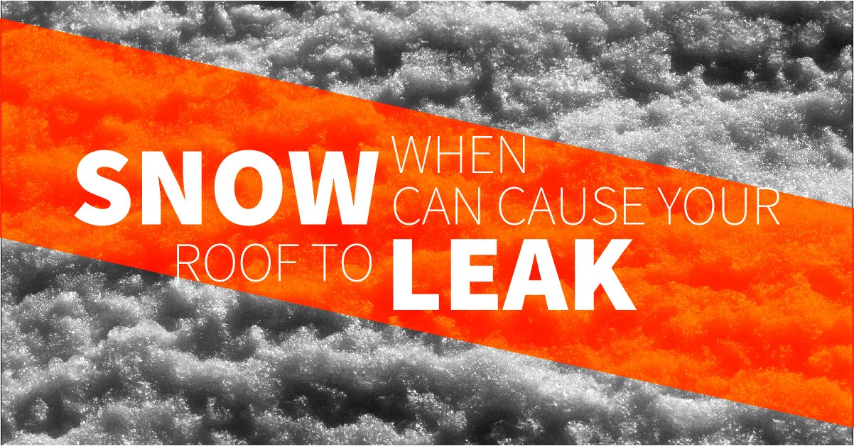 When Snow Can Cause Roof Leaks Vanguard Roofing Blog