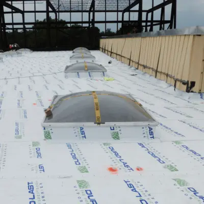 Duro-Last Commercial Roofing Material on a commercial roof.