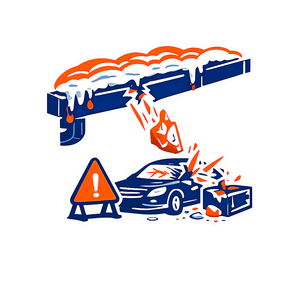 Falling ice hazard icon