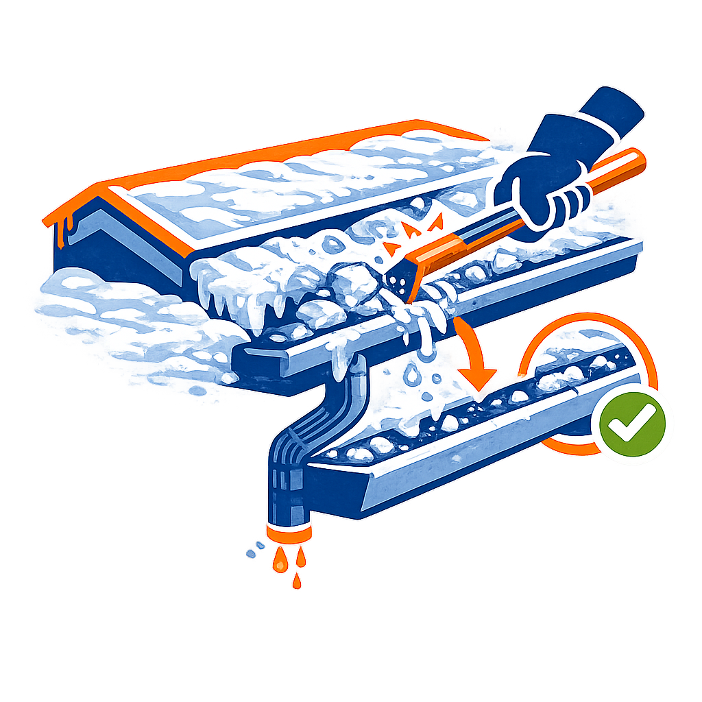 ice dam elinimation icon