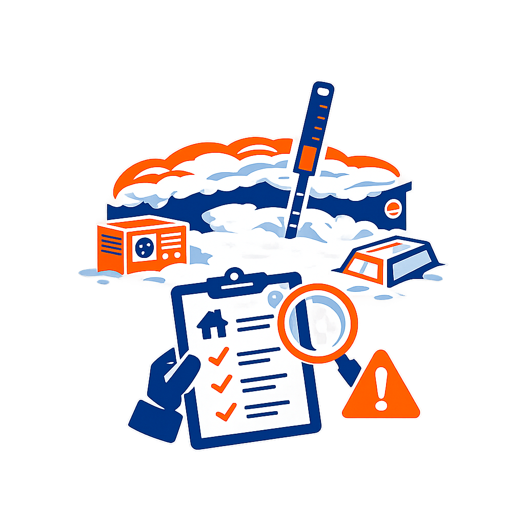 roof snow assessment icon