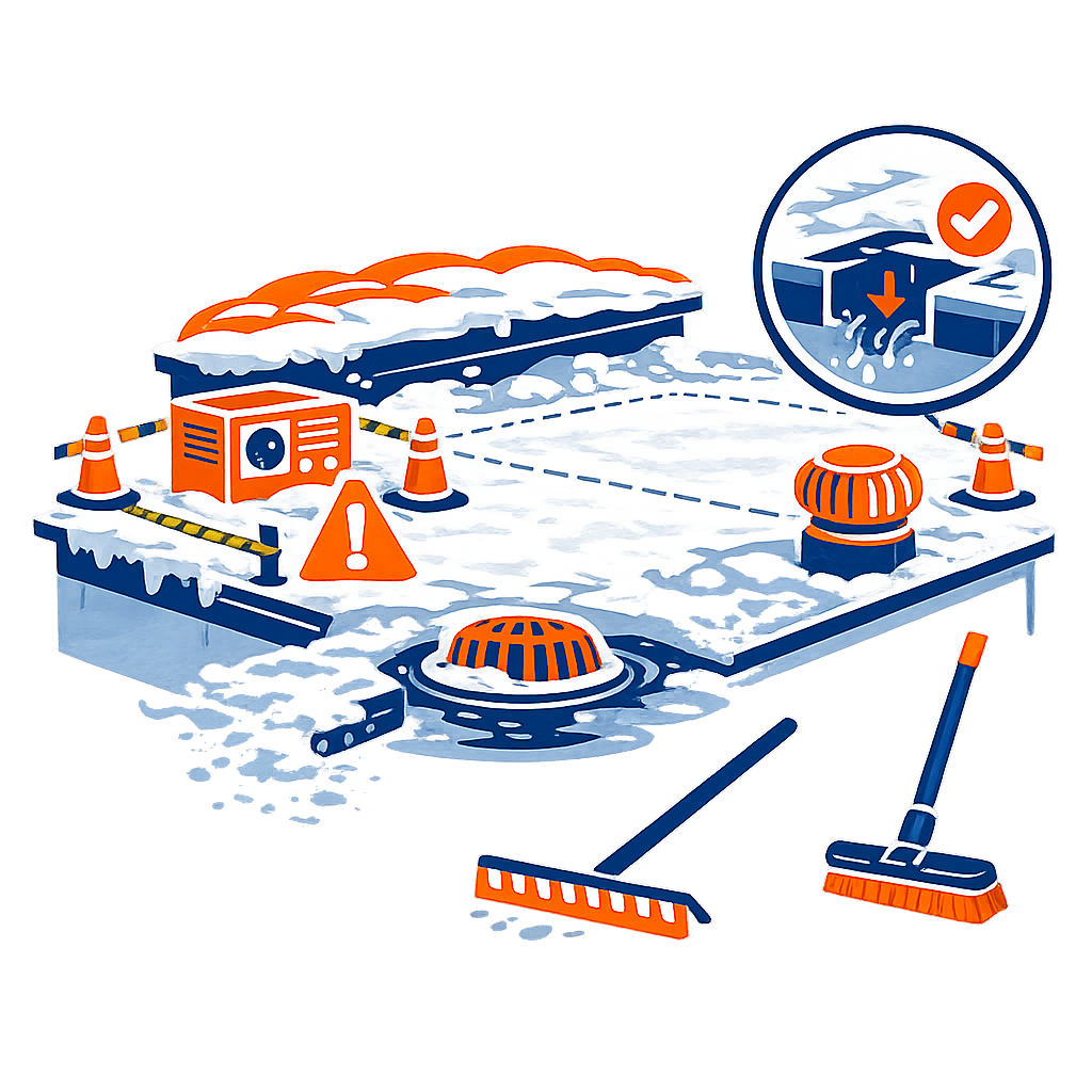 roof equipment protection in winter icon