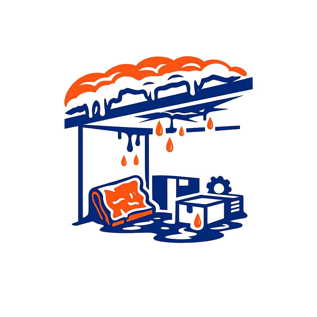 Water leark in winter Icon